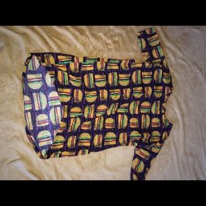 Hamburger pajama dress